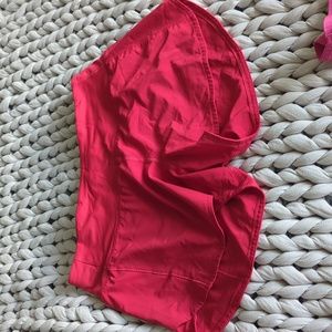 Lululemon Speed Up Shorts 4' Red